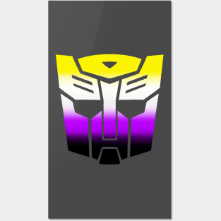Nonbinary Autobot Pride Posters and Art